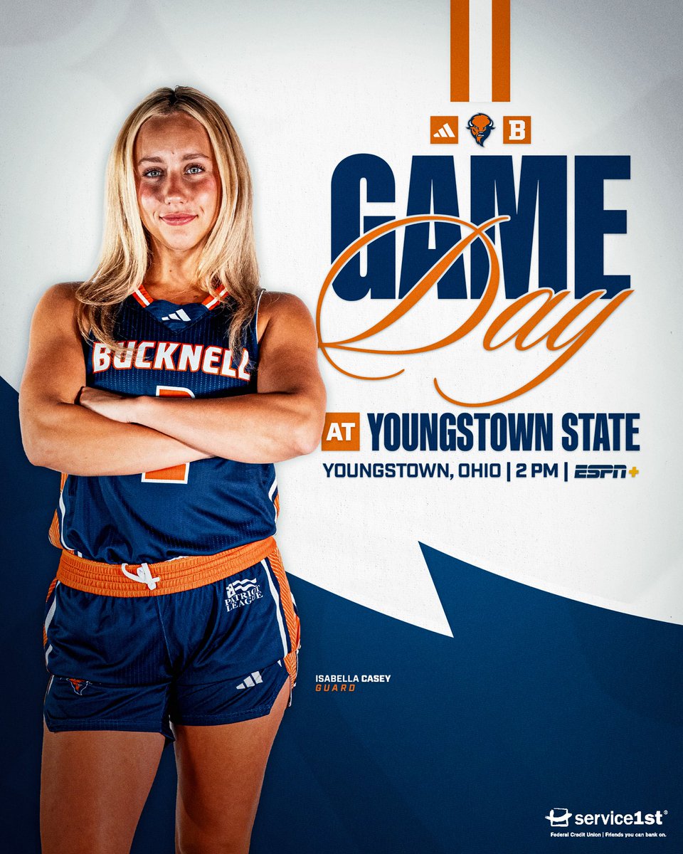 GAME DAY!!! We are on the road this afternoon against Youngstown State! #rayBucknell #TST

🆚 Youngstown State
📍 Zidian Family Arena - Youngstown, OH
⏰ 2 p.m.
📺 ESPN+
📻 90.5 WVBU
📊 shorturl.at/fhljE