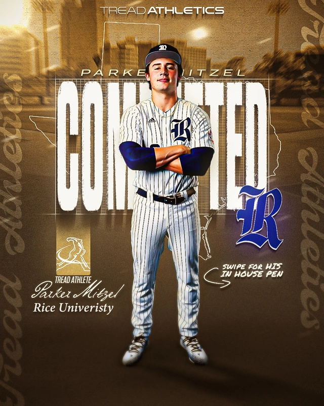 Congrats to <a href="/MitzelParker/">Parker Mitzel</a> on committing to Rice University! ✍️⁠

Coach: <a href="/Tread_Isaac/">Isaac Wiley</a>
⁠
#TreadFam
