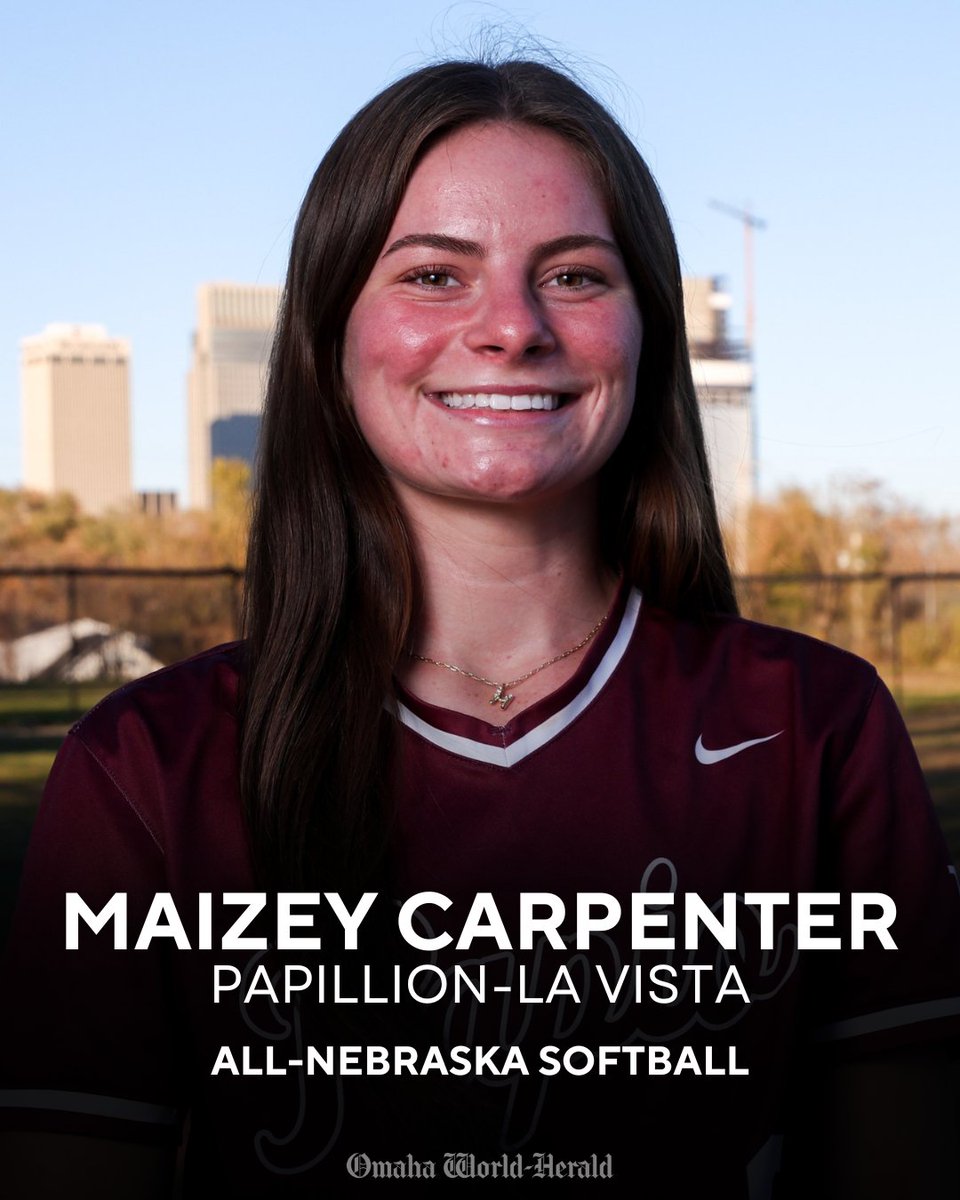 Congrats to Papillion-La Vista's Maizey Carpenter for being named to the Omaha World-Herald’s All-Nebraska softball team! 

Read more about the team here: omaha.com/sports/high-sc…