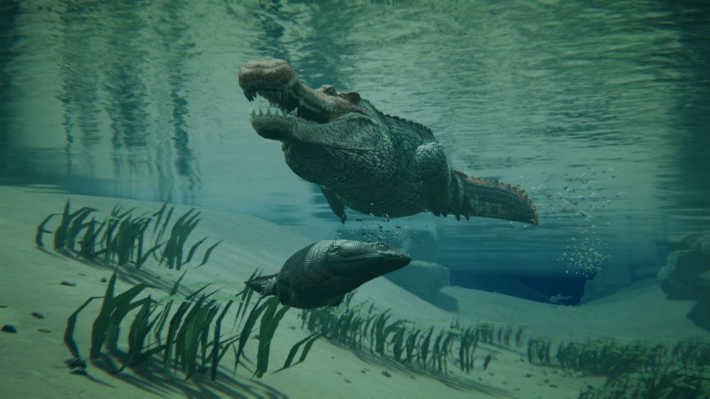 pathoftitans's tweet image. 2 months ago, after patiently lurking, Sarcosuchus got its TLC! Have you been ambushed by a sarcosuchus biding its time in the waters, unnoticed? Have you boldly fought one caked in mud?

#pathoftitans #dinosaur #dinosaurgame #game #gaming #sarcosuchus