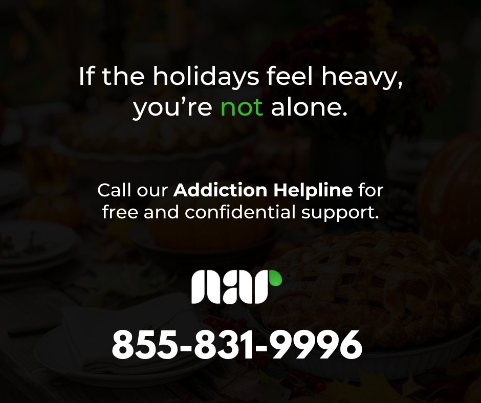 The holidays can be joyful, but they can also bring stress, memories, and temptation. 

Protect your peace, lean on your support system, and remember that sobriety is the greatest gift you can give yourself this season.

📞 If the holidays feel heavy, call our free Addiction
