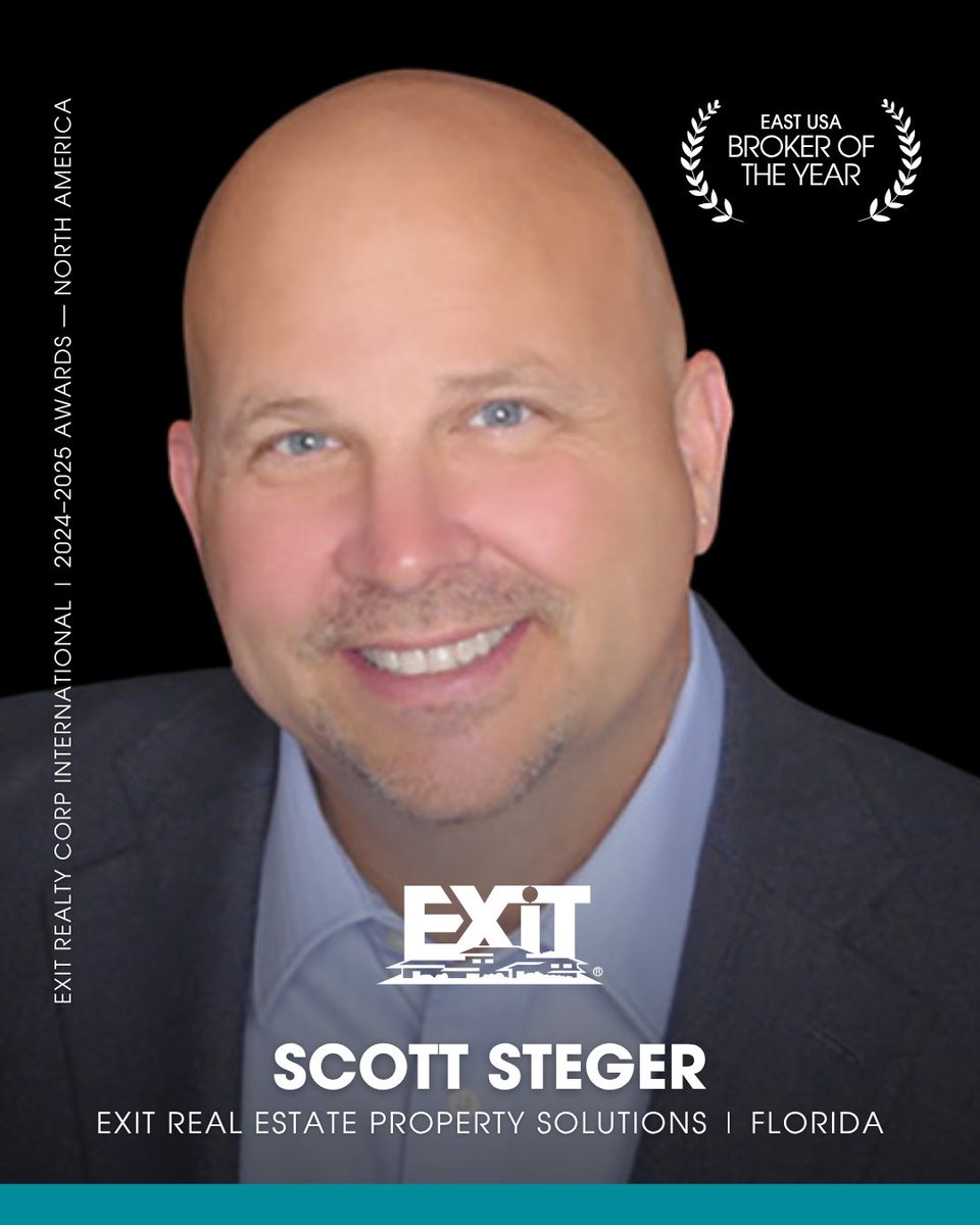 exitrealtycorp's tweet image. The Broker of the Year distinction is one of our highest awards, given to brokers who demonstrate exceptional leadership, consistent growth, and an unwavering commitment to supporting their agents and communities. Special Congratulations to our 2025 winners! #exitrealty
