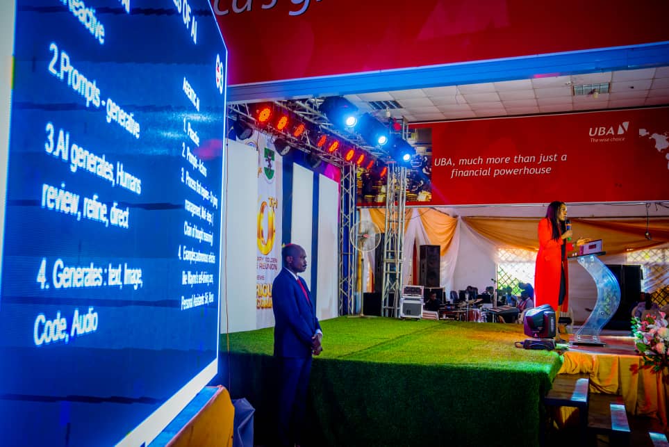 NigComSat1R's tweet photo. Artificial Intelligence (AI) is at the heart of the Fourth Industrial Revolution. 

 Our MD/CEO, @nk_amadi, delivered a public lecture titled “The Role of Artificial Intelligence and Emerging Technology in the Fourth Industrial Revolution.” at the @casorunn 50th Reunion. https://t.co/UCGOMCcNC9
