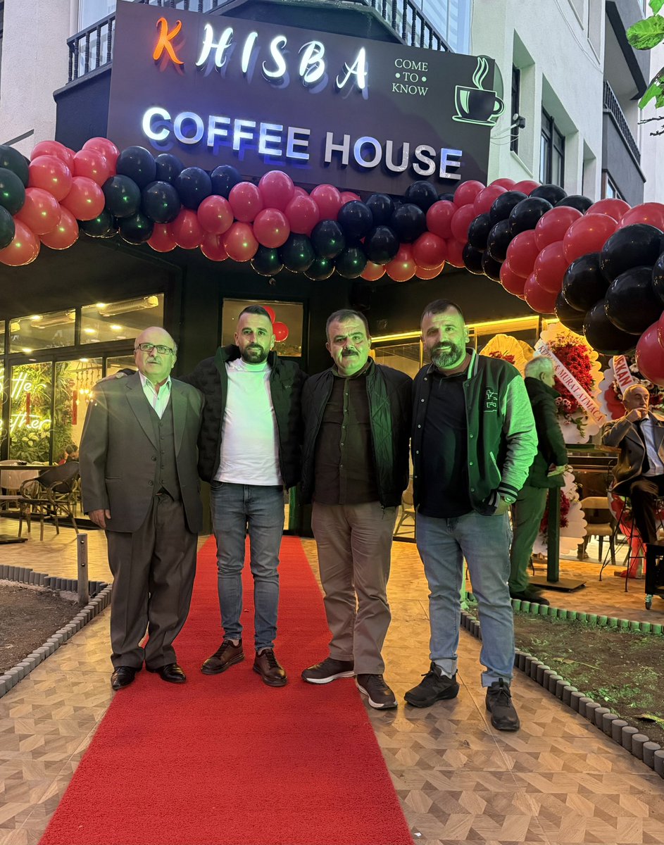 Yeğenim Yasin Atmaca’nın yeni açtığı  KHISBA cafe açılışında bulunduk 
Allah bol kazanç nasip etsin inşallah 
<a href="/YasinAt06921422/">Yasin Atmaca</a>