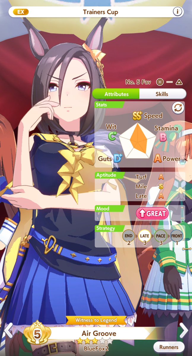 แข่งม้าวันนี้ขอบคุณที่มาเชียร์ครับ

เอาจริงจบรอบแรกไม่คิดว่าจะเข้าถึงรอบชิง
เพราะ mood วันนี้ออกแย่เยอะมาก เดี๋ยว bad เดี๋ยว awful บางทีก็วิ่งไม่ตามแผน

การ์ดก็จำกัดแล้วมีอีโก้อยากปั้นม้ายากอย่าง Runaway Suzuka ไง นั่งเพนอยู่หลายวัน แต่ก็พยายาม เพราะฉันน่ะ คือ Egoist ยังไงล่ะ