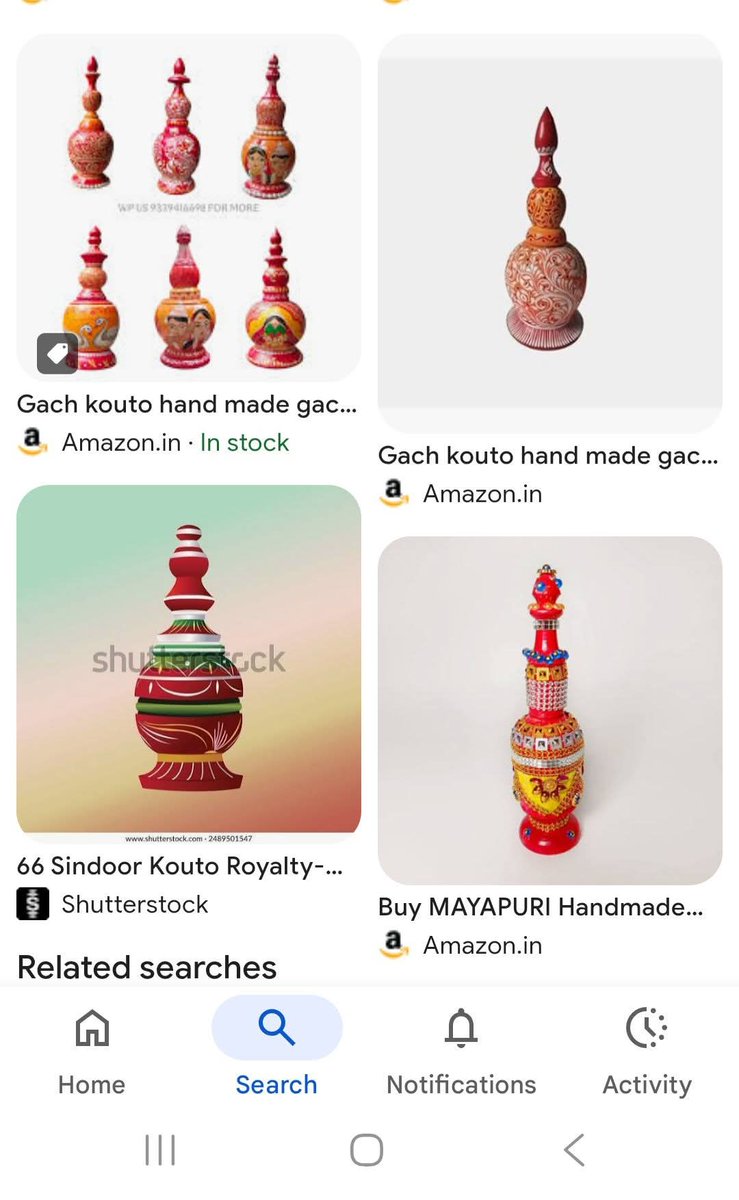 MainxkB93355's tweet image. Chinese also stole Bengal’s sindoor kouto (or gach kouto)