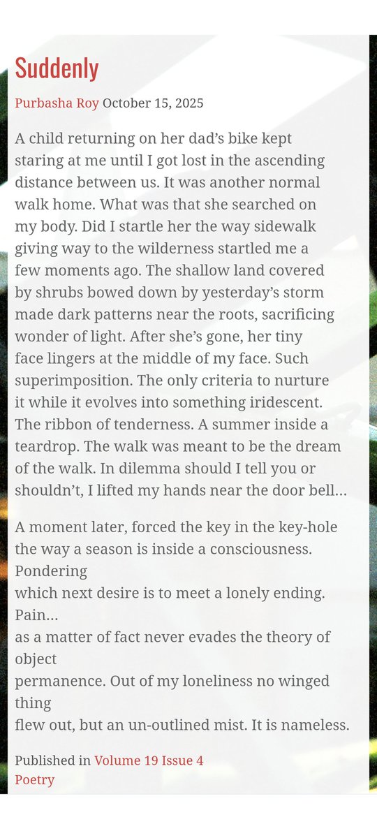 Late as usual in posting the poem. #poemcommunity #newpoemalert
midwayjournal.com/suddenly/