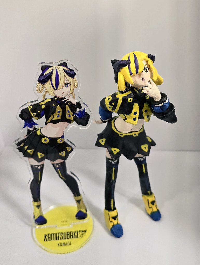 raiden0919's tweet image. 夕凪機さんフィギュア、フェス立ち絵ver.？作ってみました！！
今回は色々と学んだので前回よりもバランスなどが良くなってるはずです……

#夕凪機美術部