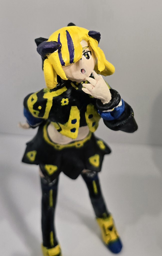 raiden0919's tweet image. 夕凪機さんフィギュア、フェス立ち絵ver.？作ってみました！！
今回は色々と学んだので前回よりもバランスなどが良くなってるはずです……

#夕凪機美術部