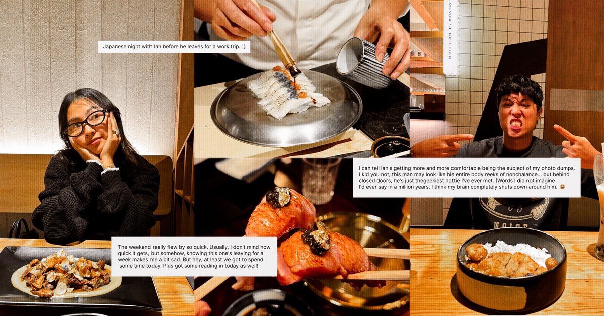 icedvelvets's tweet image. November 16, 2025.
⚲ BGC, Taguig 

Last date night before this one leaves for his silly work trip. (Of course, it&apos;s not silly and he&apos;s very serious. It&apos;s a serious work trip. ☝️🤓) Come home in one piece, Mal. See you soonest. 🤍