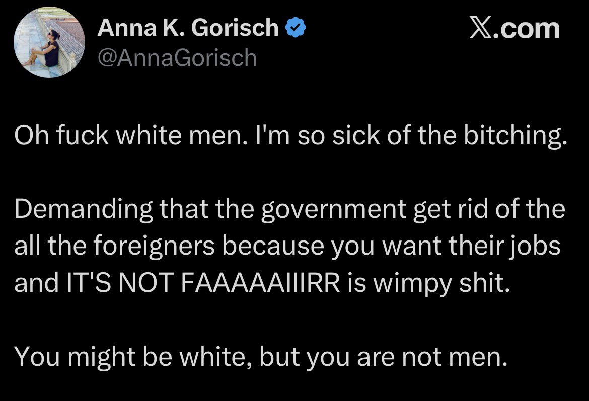 “Would rather a Royal White Chimpout than take this murderous democidal devil worshipping replacement rhetoric one more second from some ratpig who got molested and pimped by everybody she knows the second she was born.” -Every Living Being in the World