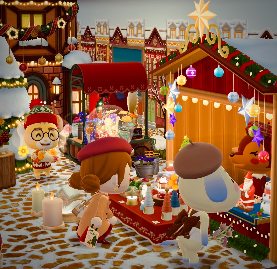 クリスマスは誘惑だらけ⸝⸝⸝❤︎ 🤍🎄🛍⛄️🍰🤍𓂃◌𓈒⑅⃛ #ポケ森