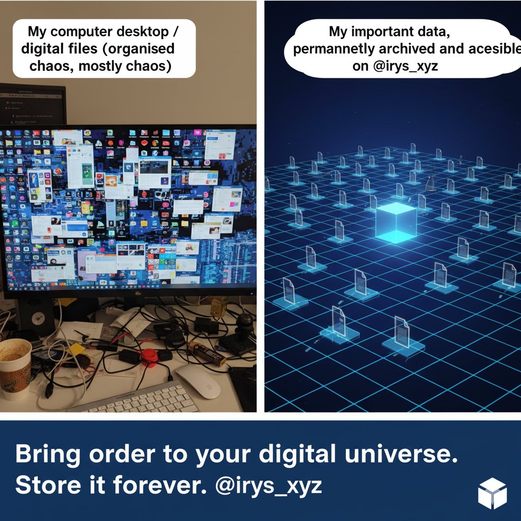 asifjavideth's tweet image. My digital life: 90% chaos. My important files on @irys_xyz: 10% perfectly, permanently organized. It&apos;s called balance. 😉

#Irys #DigitalClutter #Organized #Web3