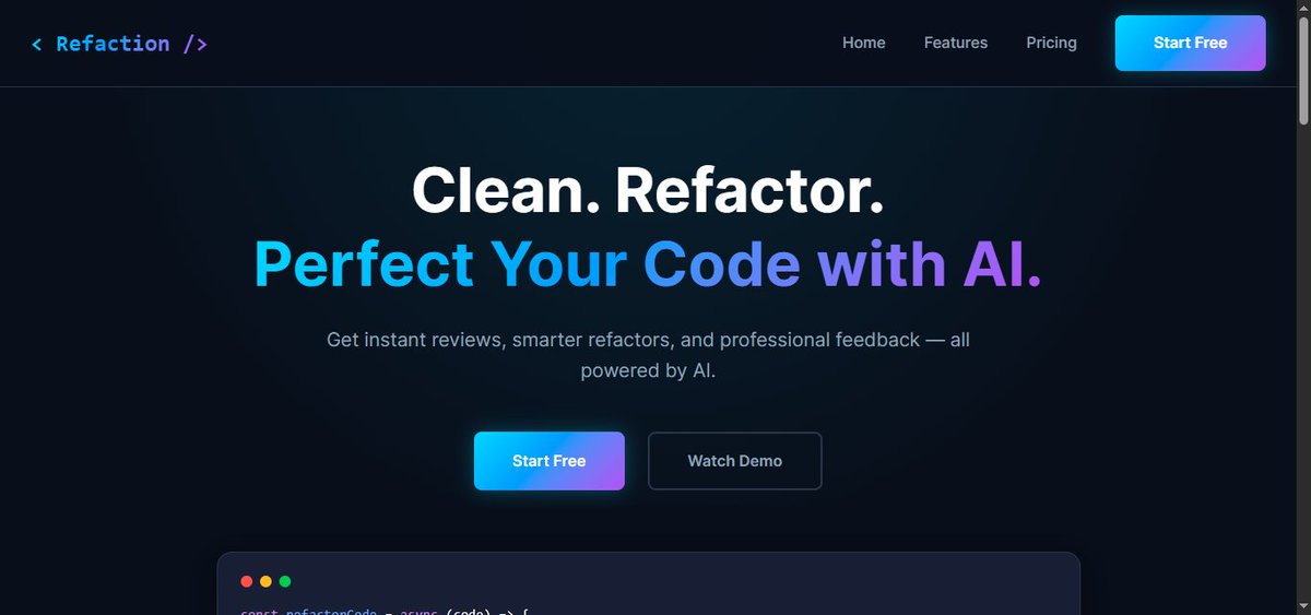 Adools110's tweet photo. 💡 6 days ago I wondered: what if code could fix itself?
Fast forward — meet <Refaction />:
reads projects, suggests fixes, and even pro-level improvements 😎
Messy, fun, alive… and yep, it actually works 👇
launching soon.......
#DevLife #ReactJS #CodingAdventures https://t.co/LFyopNwcvt