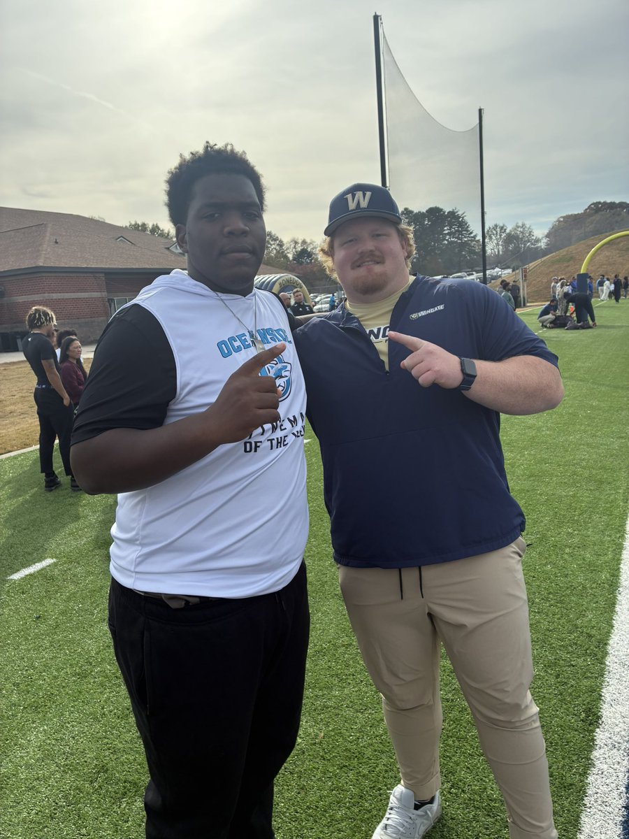 BigBronco2026's tweet image. AGTG ✝️ blessed to receive an offer from @WingateFb. Appreciate the Game Day invite @HunterJolly1 @RockJordan15‼️ Lets Go …@CoachLaPradOCA @AdOceanside @OceansideFootb1 @LandsharkPower