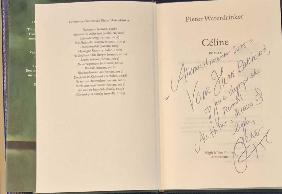 Mooi interview van <a href="/TheodorHolman/">Theodor Holman</a> met <a href="/WaterdrinkerP/">Pieter Waterdrinker</a>. 
Zijn laatste roman #Céline📚is een absolute aanrader! Het leest verslavend...🙏🏾

Altijd gezelligheid met <a href="/DonArturito/">Arthur van Amerongen</a>, #KeyvanShahbazi en <a href="/EzoWolfBooks/">Ezo Wolf Uitgevers</a>!