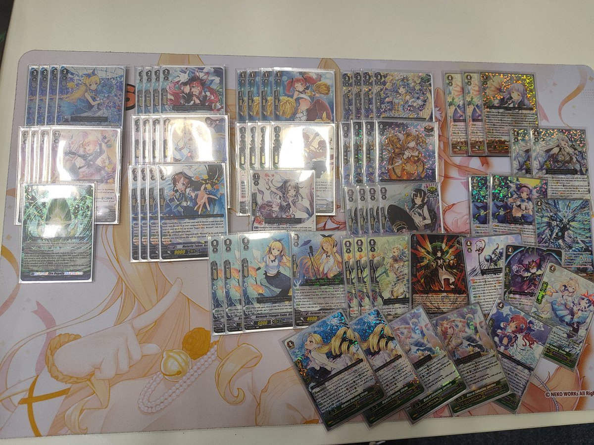 18th P Vienna
W Vyrgilla D
W Regalia
W Angel Gyze
L Regalia double g assist wiff
L VSR wiff skip, Dragveda
W Victor
W Revengers
Deck felt great, shame some bad variance ended the run
Ty <a href="/deckofthebest/">シェリーちゃん可愛い大好き</a> for answering all the questions I had on the deck and wife for lending the deck