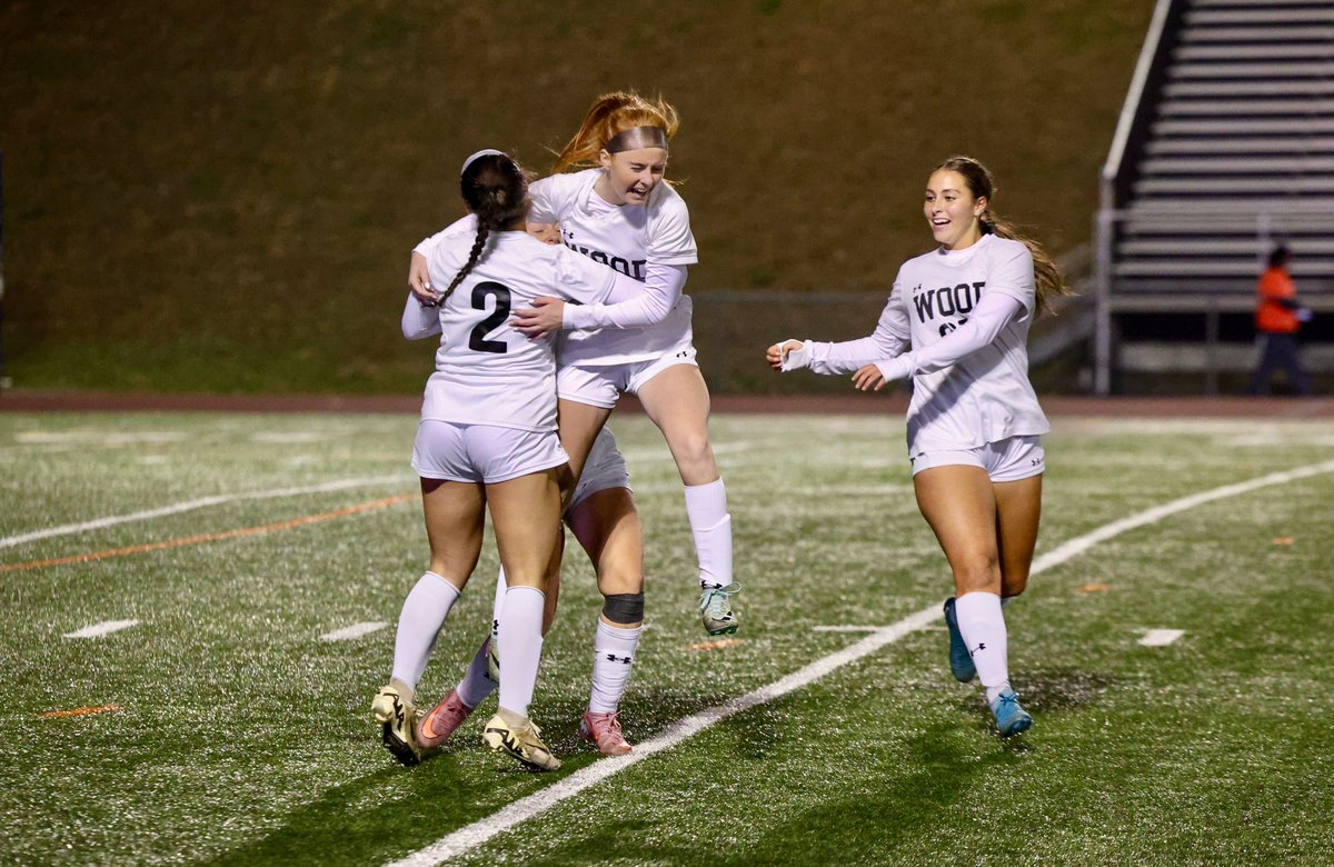woodgsoccer's tweet photo. 2-1 win OT vs Burrell gets the girls the PIAA 2A State Championship for the 1st time in school history‼️‼️ Goal by Paige Eckert-assisted by Avery Miller! Kylie Wiest with the game winner🏆💚🖤🏆@revengetour #redemption @Wood_Vikings https://t.co/ASsGyWnw2I