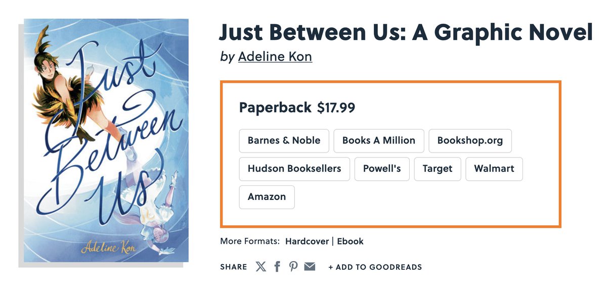 my graphic novel is called Just Between Us! You can preorder it anywhere you can buy books
penguinteen.com/9780593696965/…