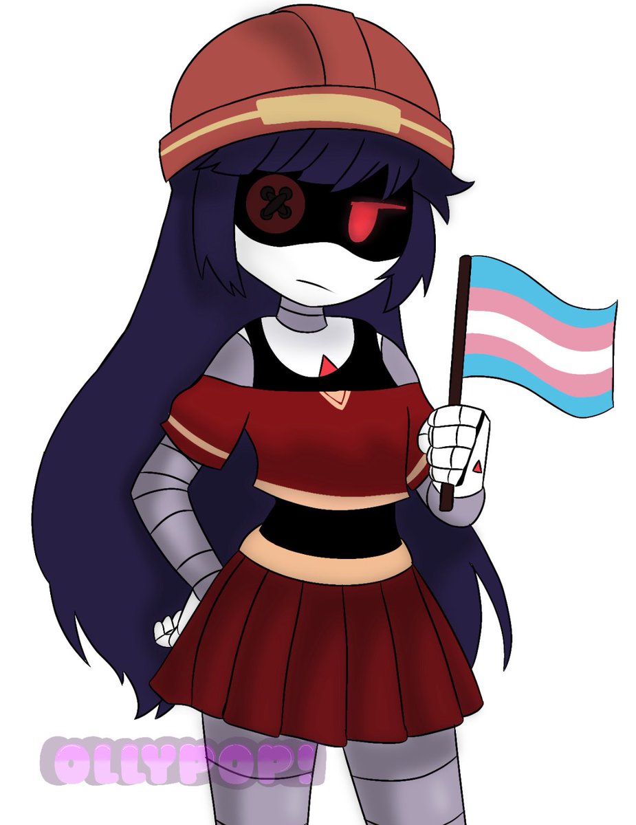 Olly_P0P's tweet image. Happy #TransAwarenessWeek from Doll
#murderdrones #murderdronesfanart
#murderdronesdoll #pride