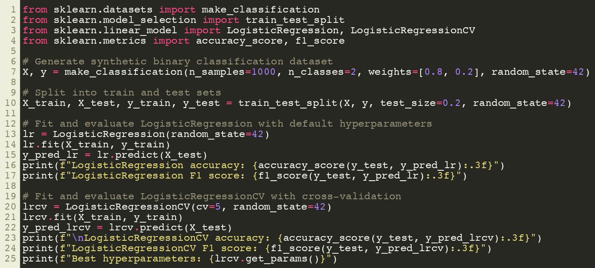 SciKitLearn's tweet image. Scikit-Learn &quot;LogisticRegression&quot; versus &quot;LogisticRegressionCV&quot;
sklearner.com/scikit-learn-l…

#SciKitLearn #DataScience #MachineLearning