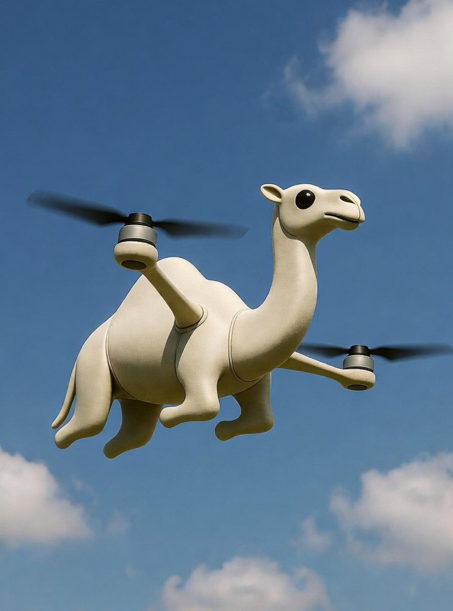 FredLamboray's tweet photo. Un dronadaire.
#HumourDeMerde https://t.co/f8MS0FaiAZ