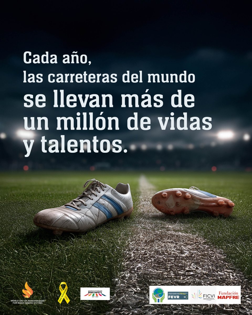Cada año, los siniestros de tránsito se llevan más de un millón de vidas jóvenes. 🕊️ 

Un millón de sueños arruinados. Un millón de talentos que el mundo nunca llegará a conocer.
