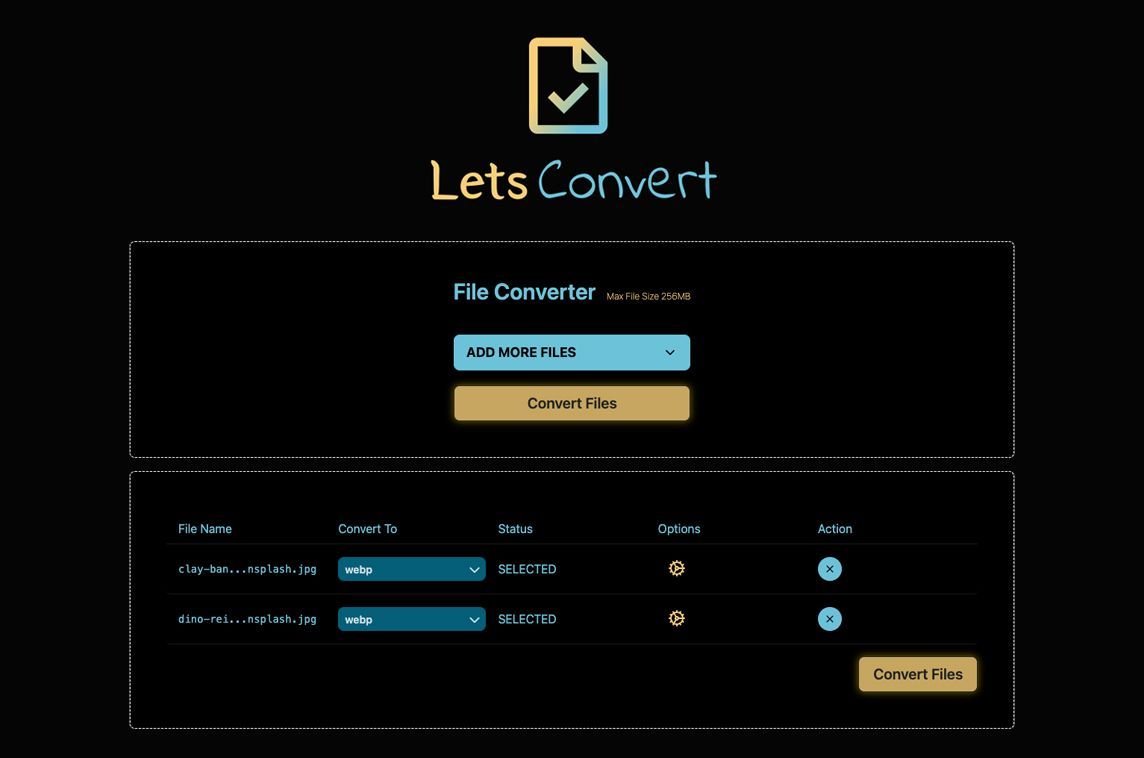 MadeWithSvelte's tweet image. The file conversion platform @letsconvert_io offers an easy-to-use UI made with Svelte to help you convert a wide range of image, audio, video &amp;amp; document formats 📄🔄 - madewithsvelte.com/letsconvert-io