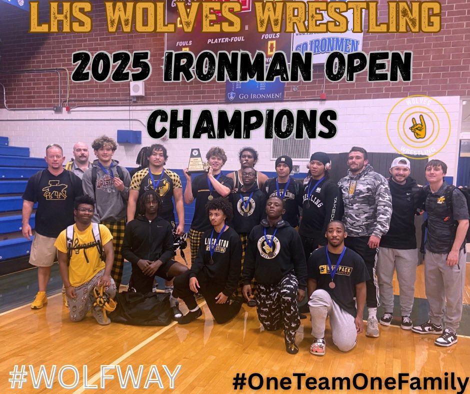 LHSMatWolves's tweet photo. Lincolnton Wolves 2025 Ironman Open Champs. Gavin Gholami named MOW of the tournament https://t.co/L9FxHMPTHs