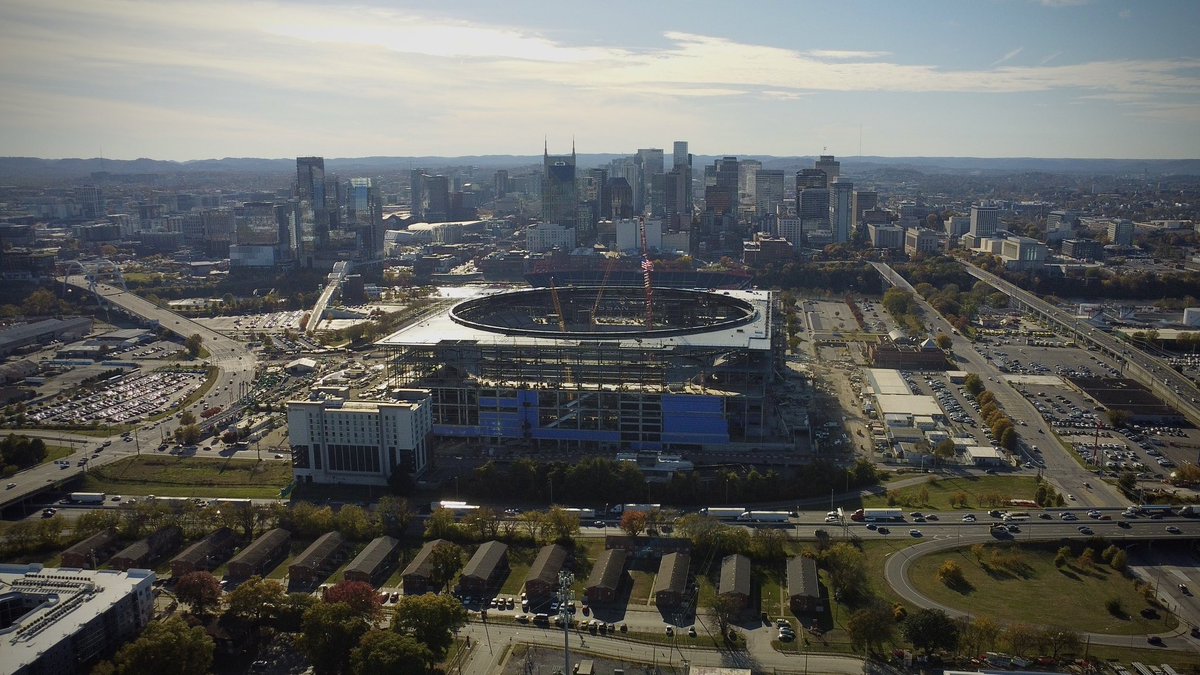 Titans stadium coming together