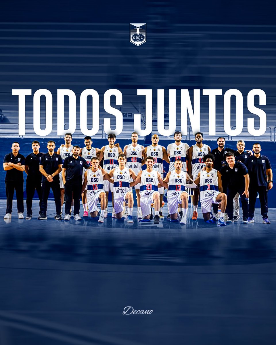 DSCbasquet's tweet photo. Hoy 𝐭𝐨𝐝𝐨𝐬 𝐣𝐮𝐧𝐭𝐨𝐬 atrás del mismo objetivo 🔜 

#VamosDecano https://t.co/1cQTIZzf3P