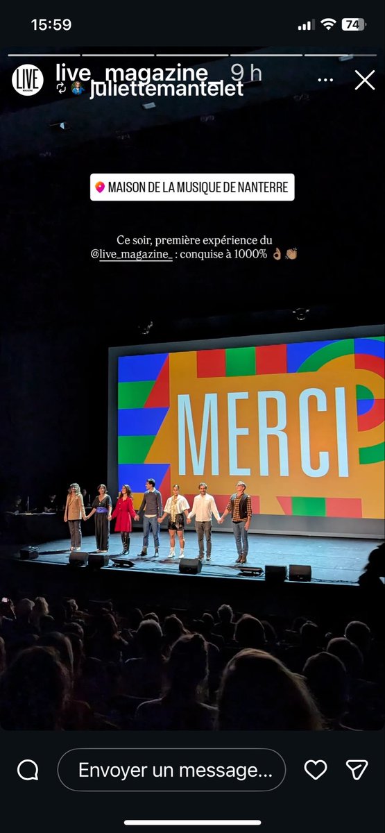 sedefecer's tweet image. Joie🧿Bonheur🧿Gratitude🧿Honneur🧿de partager la scène avec tant de talents magnifiques devant un public génial, merveilleusement accueillie 🧿 #livemagazine #nanterreamandiers #yeşilçam MERCİMERCİMERCİ