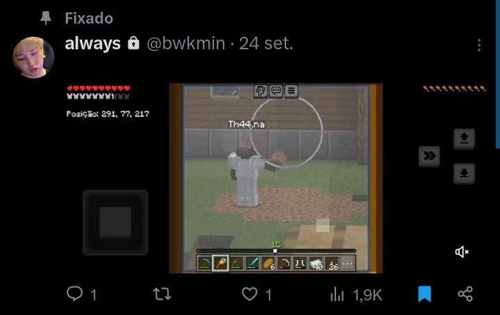 eu quando sou uma stalker ate no mine