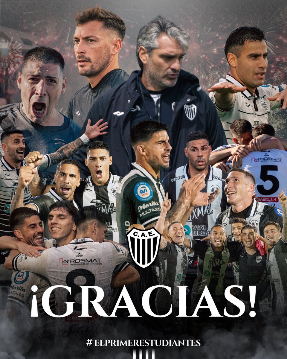 Gracias jugadores y cuerpos técnicos por esta campaña. Gracias por habernos permitido soñar nuevamente 🏴🏳️

Un club de barrio con sueños de grandeza. 

¡Volveremos a intentarlo! 💪🏼

#ElPrimerEstudiantes