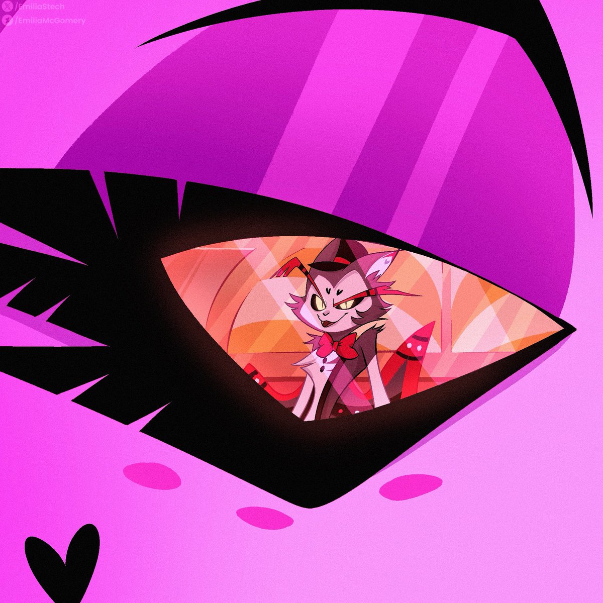 He…he is charming indeed 💕
#HazbinHotel #Husk #AngelDust