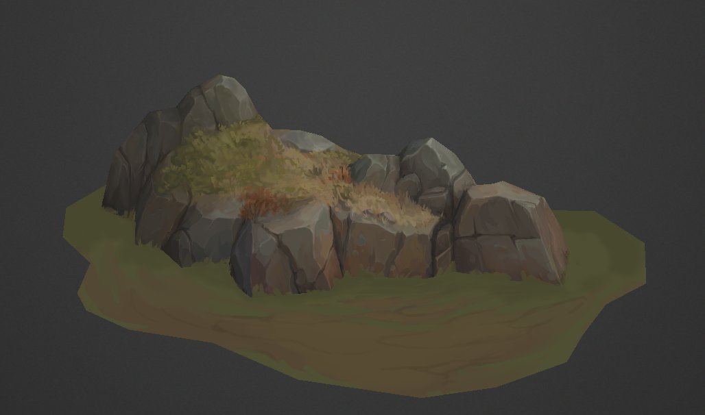 More progress on the rock need to work on the grass now 🌿

#gameart #handpainted #stylized #3dart #3Denvironment #artistsontwitter