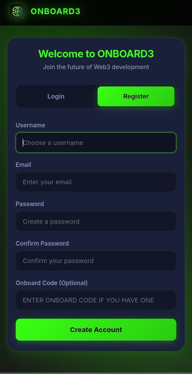 dc_officially's tweet image. After clicking the link, you will be prompted to register. 
Complete registration by adding a unique username, a working Email address and also inputting your password.

As for the referral code - use DCOFFI1201.

And lastly, confirm login in your email.

Congratulations 🎉👏🏽.