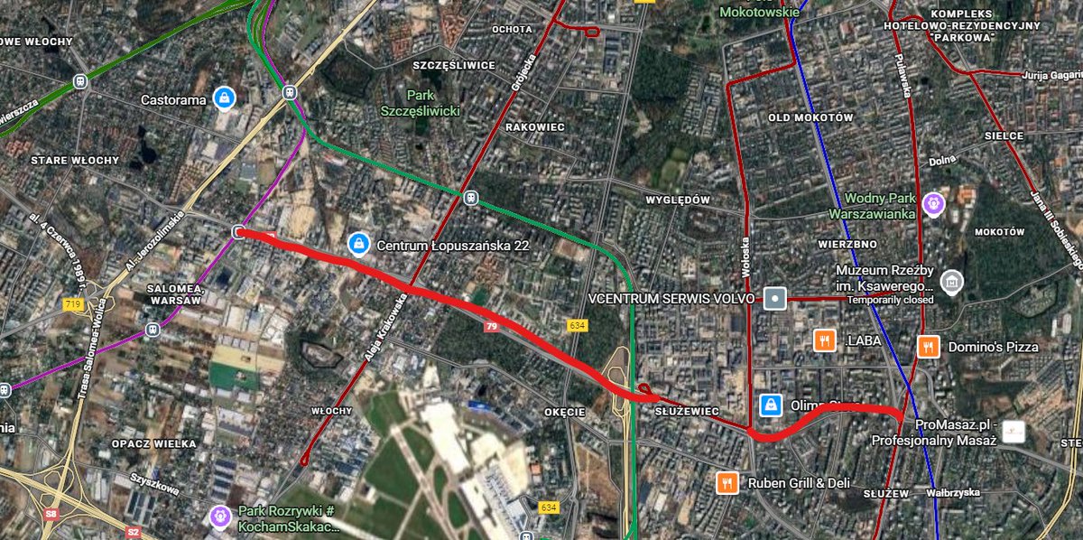 czbert's tweet image. wiecie czego brakuje w Warszawie? tramwaju między stacjami WKD Raków i Metro Wilanowska

a jakby się uprzeć to by się dało przedłużyć na Powstańców Śląskich i Wilanów i zrobić linie z Winnicy