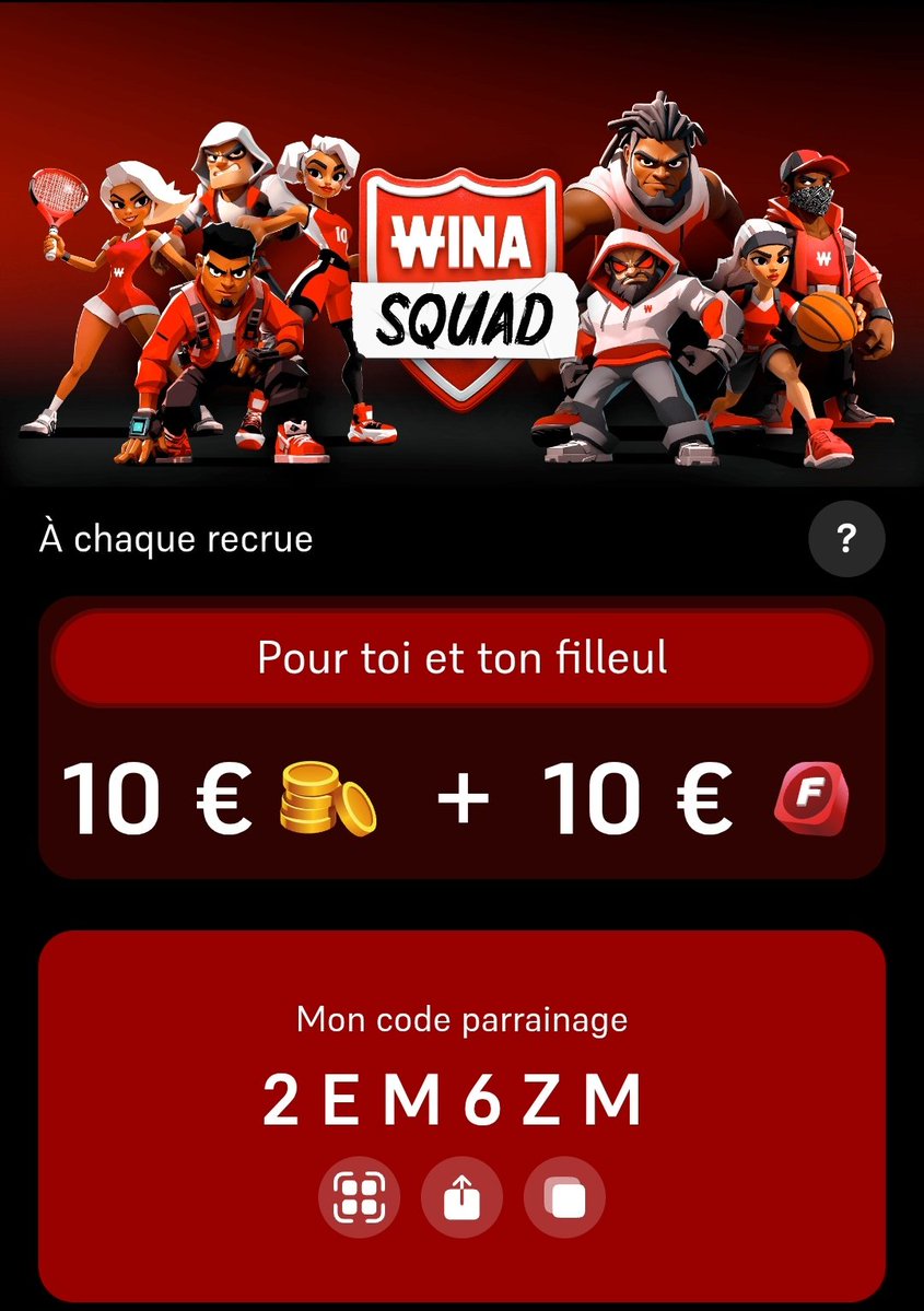 ElasticoNJR's tweet image. Code parrainage Winamax 🤑🤑🤑

20€ offert si tu t&apos;inscris avec mon code 💰💰🔥🔥

CODE: 2EM6ZM