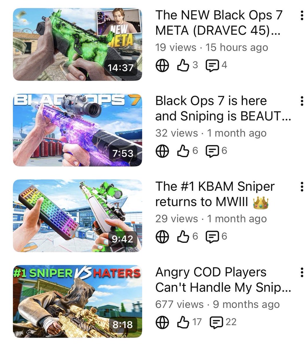 Viewerships been killing me lately 😭