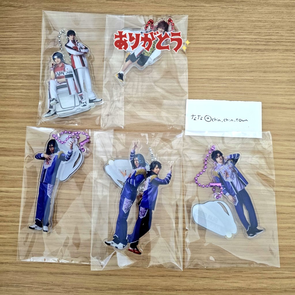 chin_chin_town's tweet image. 【交換】新テニミュ フィフステ アクキー

譲）
メダノレ バンビ  幸村＆真田 メダノレ＆リョーガ

求）
跡部 ＞マルス＆セダ 定価(+送料)

郵送＞固定手渡し＞都内手渡し

検索からでも結構ですので、お気軽にお声がけください。