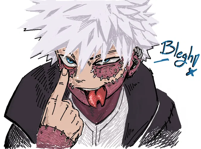 FungusFangs's tweet photo. YOOOOOOO!!!! AN INCREDIBLE DABI FROM @BakuDoodle420 !!!! The hatched shading looks amazing! 😍😍😍You're FANTASTIC AT THIS! THANK YOU!!!!! https://t.co/VmgEcHkC2E