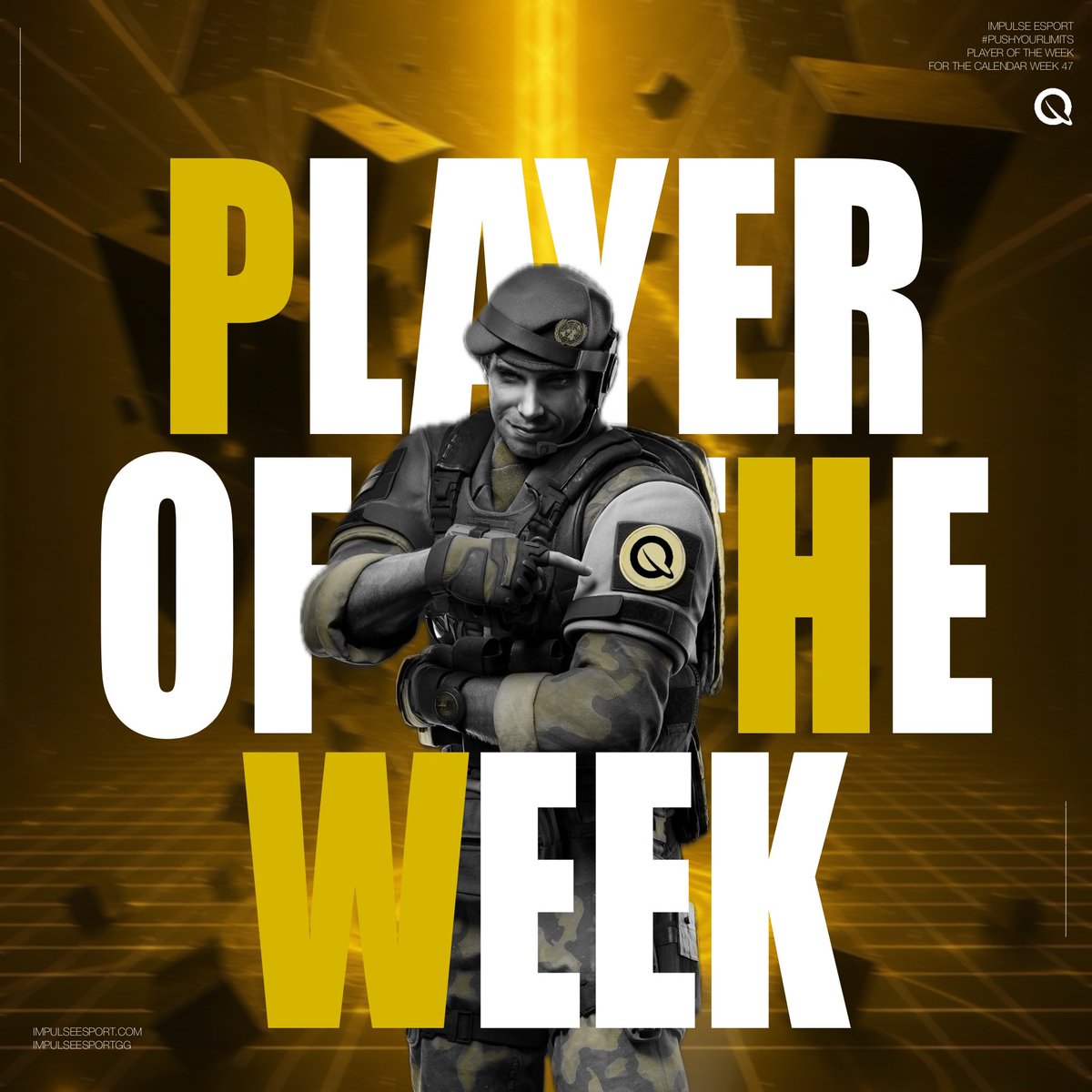 Big plays. Big impact. Player of the week.

👤 <a href="/Peakinh/">Peakinh | Impulse</a> 

#pushyourlimits

#potw #gaming #RainbowSixSiege