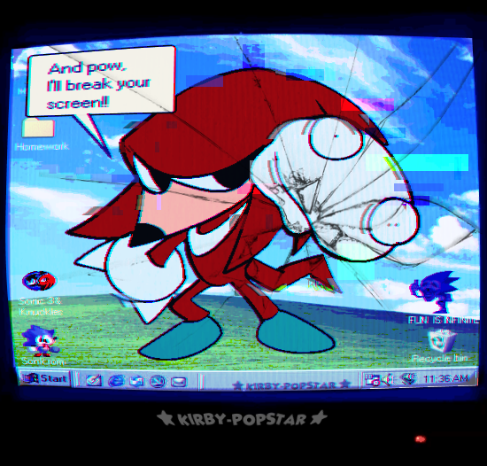 Kirby_Popstar_'s tweet photo. POV: Sonk.rom &amp; friends enter on your computer! (100% real no fake lol)
 (Picture editing made for a univesity project a while ago)
#SonkROM https://t.co/goNGkPsK8v