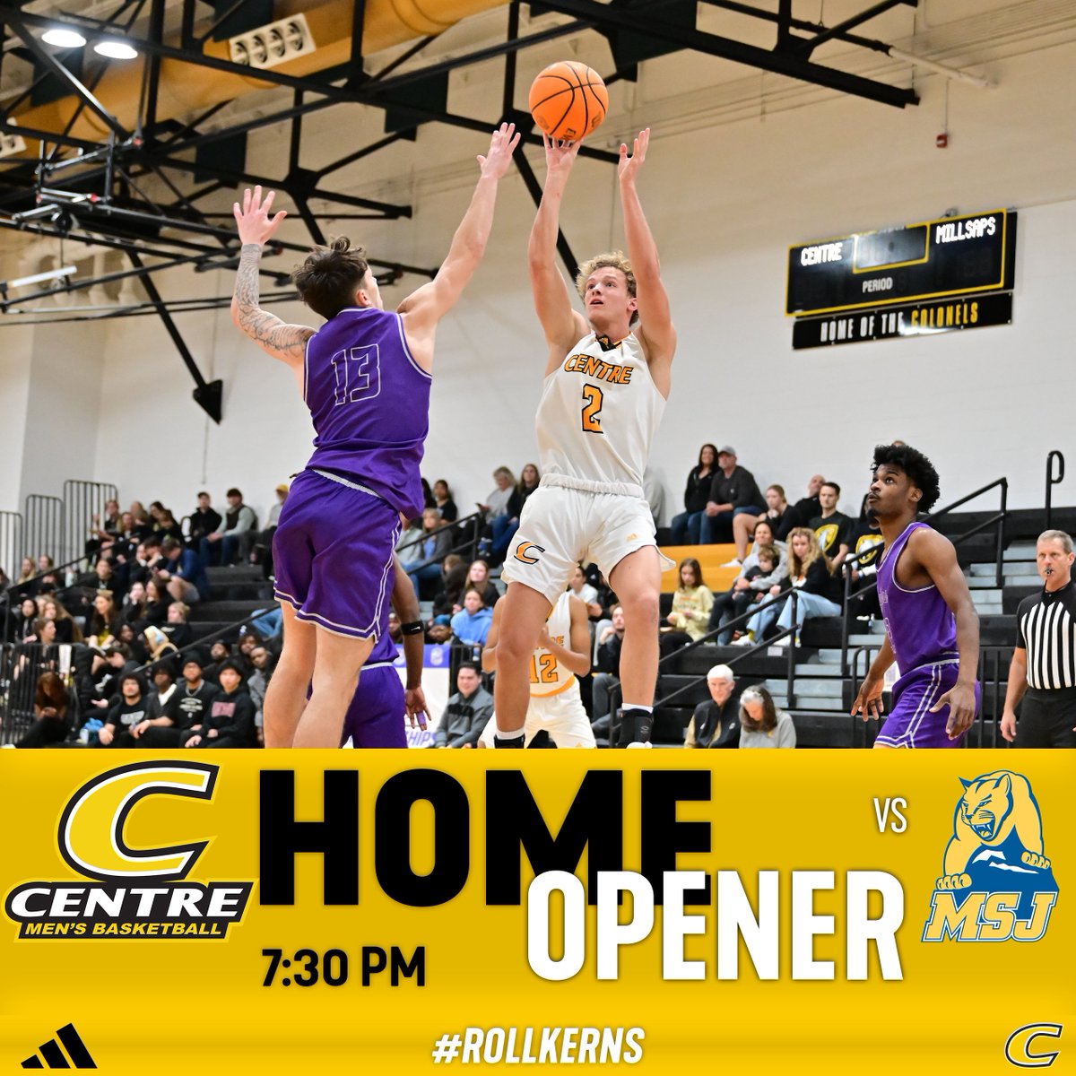 🏀 Tonight <a href="/CentreMBB/">Centre College Basketball</a> plays at home for the first time this season! Wear white! Free pizza for students at halftime! What more could you ask for? #RollKerns

💻 bit.ly/4471HT7
📊 bit.ly/4r274wT