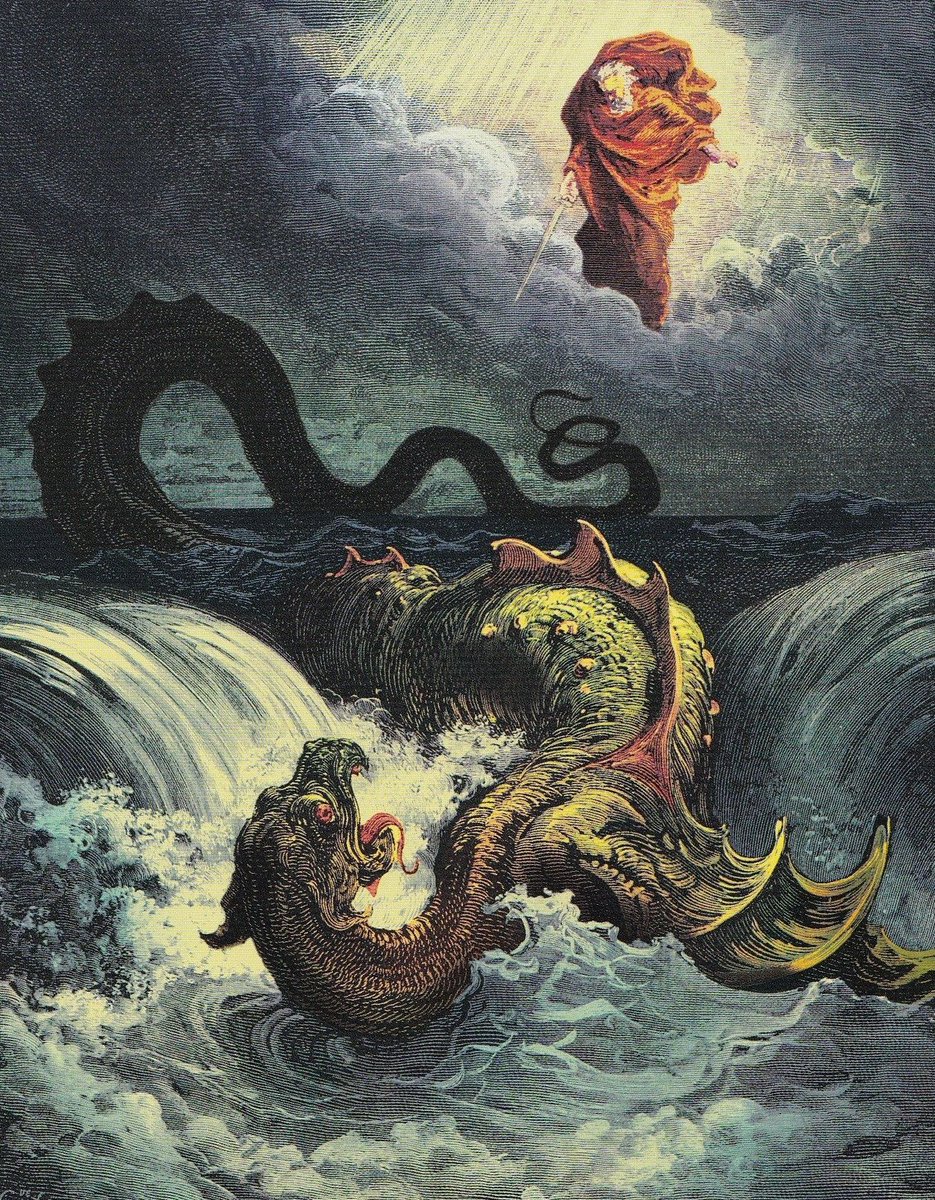Leviathan the twisting Serpent, 1866, by Gustave Doré