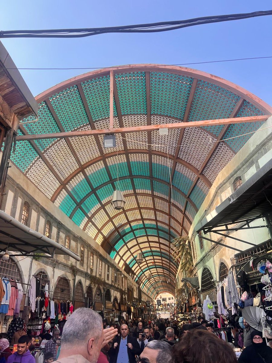 In #Homs #Syria today - we walked through the rehabilitated market with <a href="/UndpSyria/">UNDP Syria</a>. 

The city’s beating heart and a concrete contribution to social cohesion &amp; economic development.
