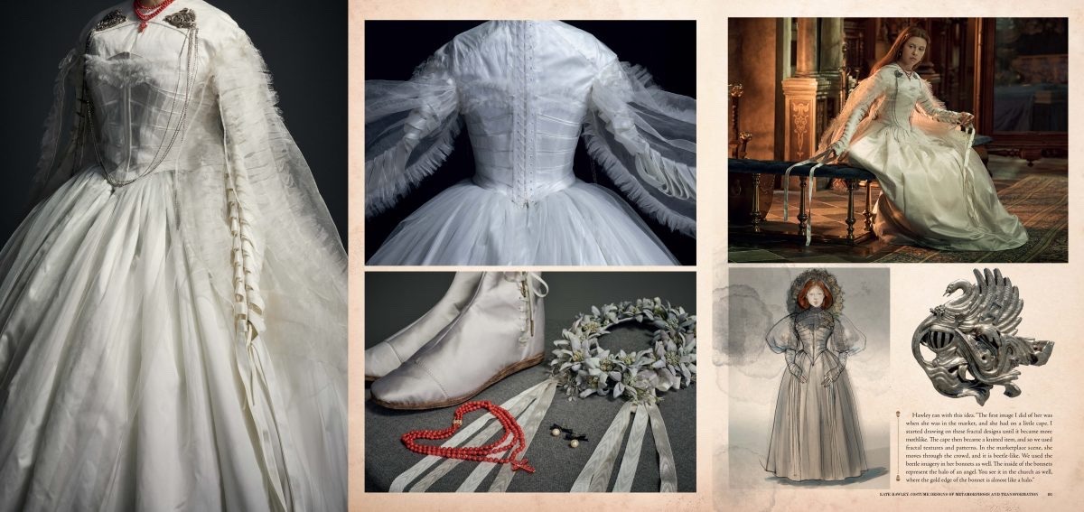 more of elizabeth's wedding dress from the art and making of frankenstein.