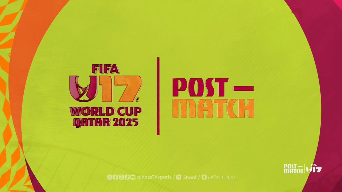 alkassenglish's tweet image. 📺 Day 14 | Post-Match Show of the FIFA U-17 World Cup Qatar 2025.  
👀Watch the full episode on the Alkass English website ⤵️ 
#U17WC #FIFAU17WorldCup #Qatar2025
➡️🔗alkassenglish.net/VideoDetails-1…