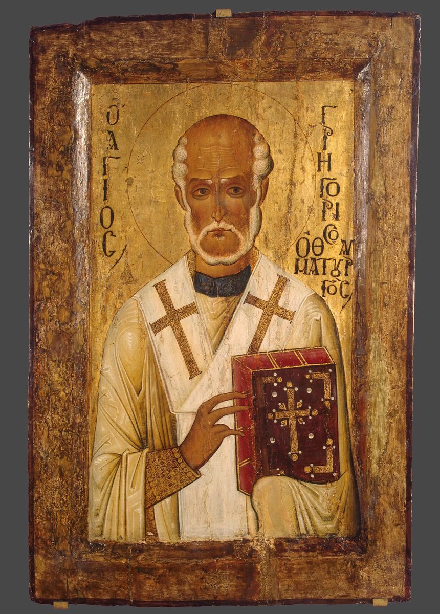 Saint Hierarch Gregory the Wonderworker

Icon from Constantinople, 12th century.

53 × 81 cm

Hermitage Museum, Saint Petersburg, Russia.